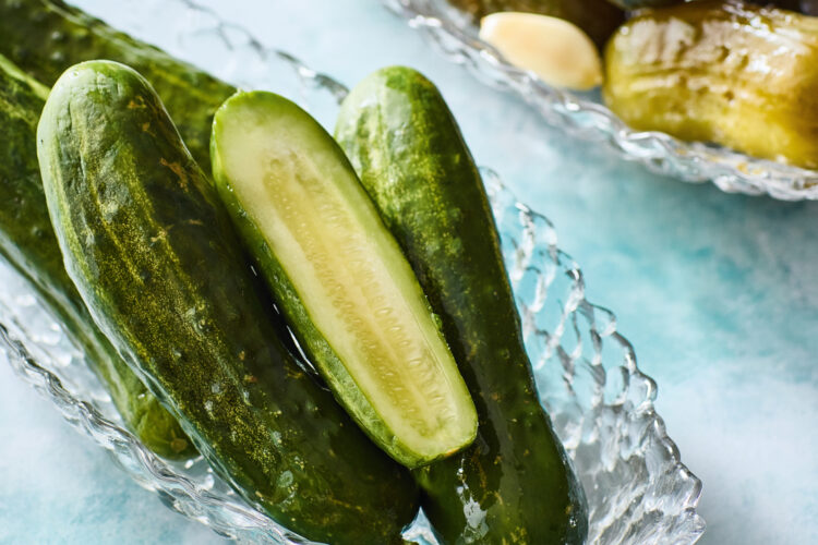 Make half-sour pickles  with a refrigerator ferment